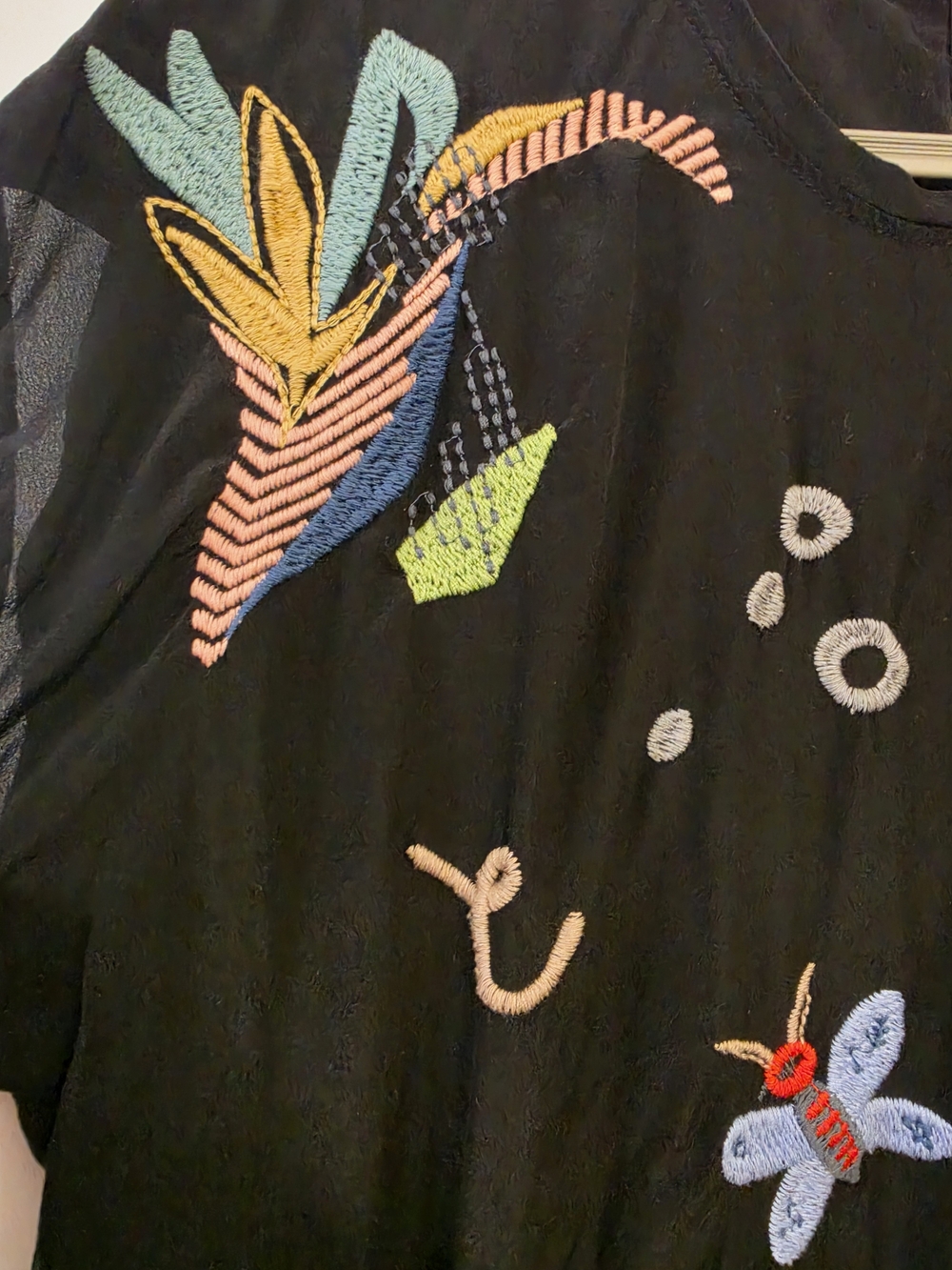 Johnny Was 100% Silk Blouse Sz M - Picture 12 of 14